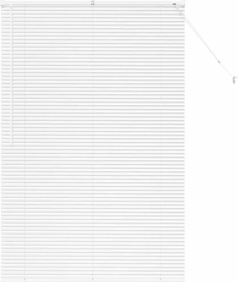 vidaXL Jaluzele venetiene Manual Alb 175 x 115 cm Aluminiu