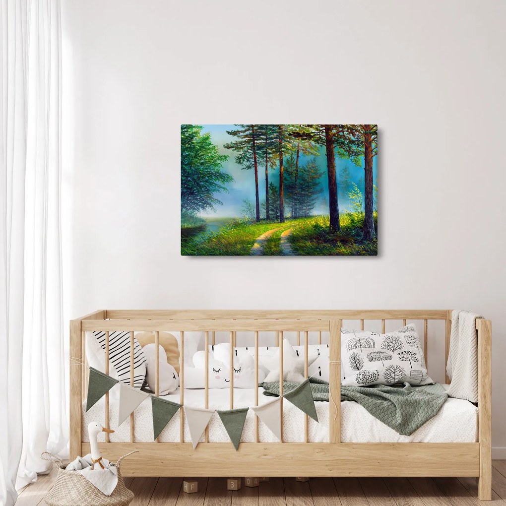 Tablou - Pictură în ulei de peisaj (90x60 cm)