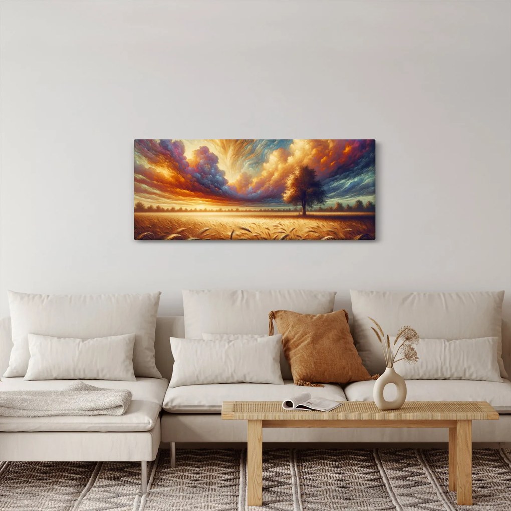 Tablou – Arbore pe câmp (120x50 cm)