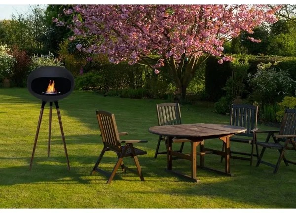 Șemineu pe bioetanol TOKIO 45 x 100 cm, 2 kW, negru