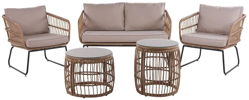 Set pentru grădină ROLVO (bej) (pentru 4 persoane). 1022974