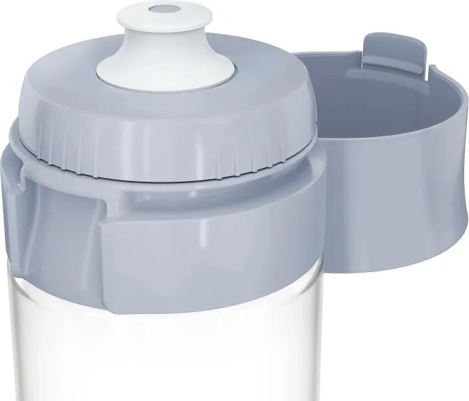 Sticlă filtrantă pentru apă Brita Fill & Go Vital, 600 ml, filtre MicroDisc, fără BPA, albastru deschis
