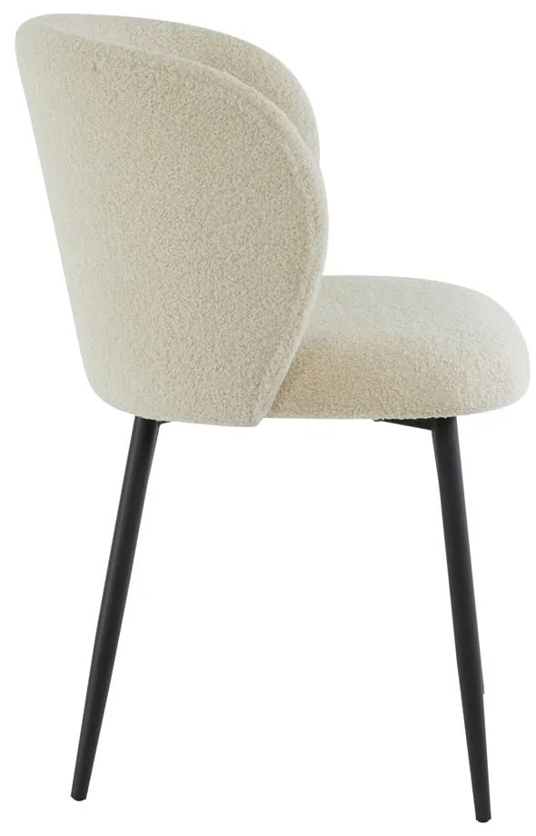 Scaun de sufragerie bej tapițat Elyna – Light &amp; Living