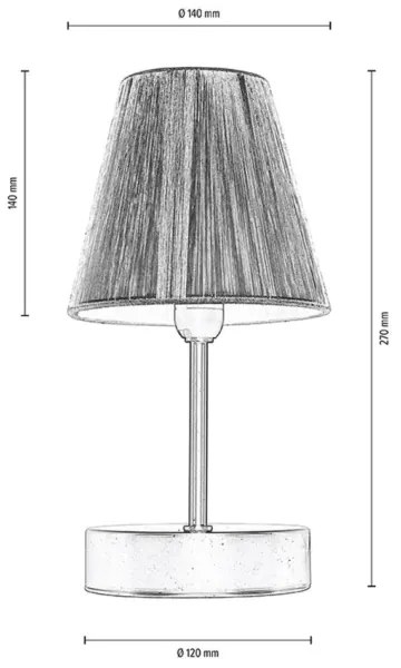 Lampă de masă Spot-Light 7771960 MILA 1xE14/25W/230V mesteacăn
