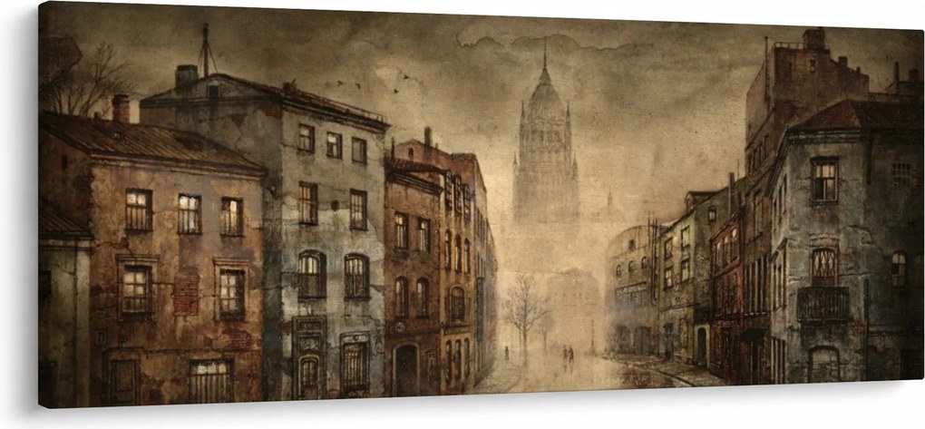 Tablou - Pictura orașului (120x50 cm)