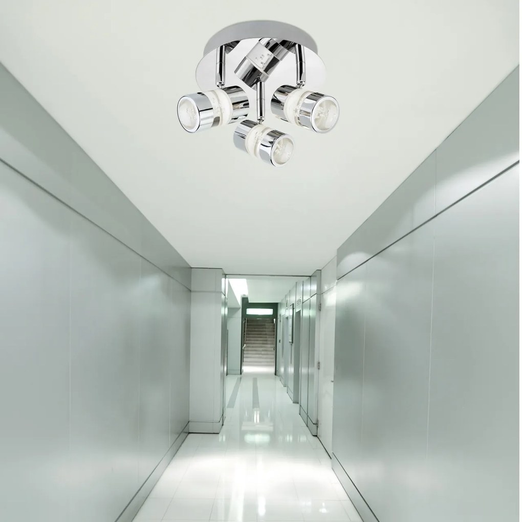 Plafoniera LED directionabila pentru baie IP44 Bubbles 3L 4413CC SRT