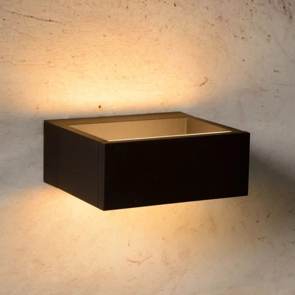 Lucide 28857/06/30 - LED aplica perete exterior GOA LED/6W/230V negru IP54