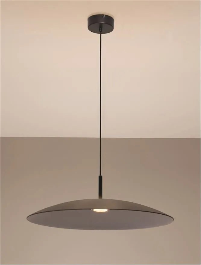 Lustra LED design modern POLIFEMO fumuriu, 60cm