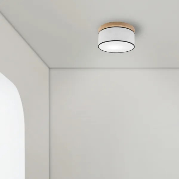 Plafonieră Brilagi BELLADONNA 1xE27/15W/230V d. 30 cm alb/stejar