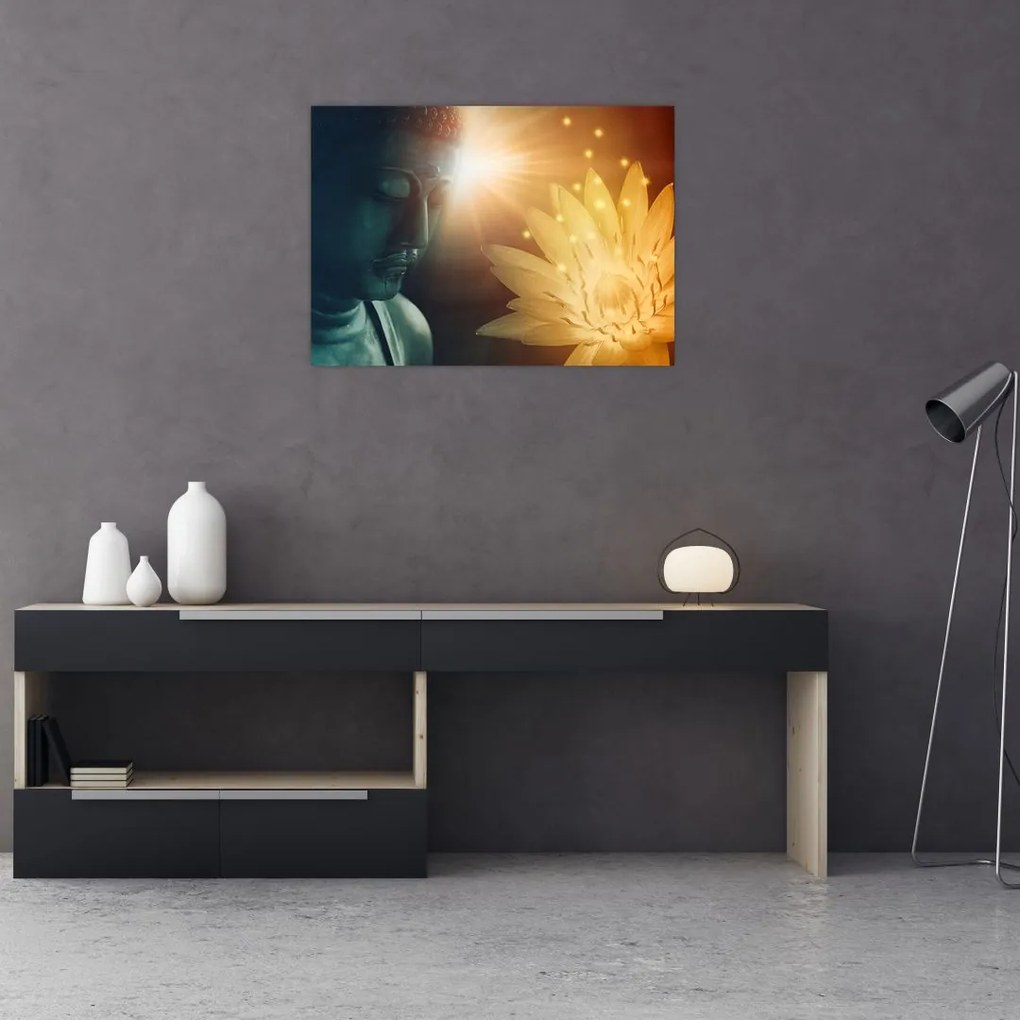 Tablou pe sticlă - Pace (70x50 cm)