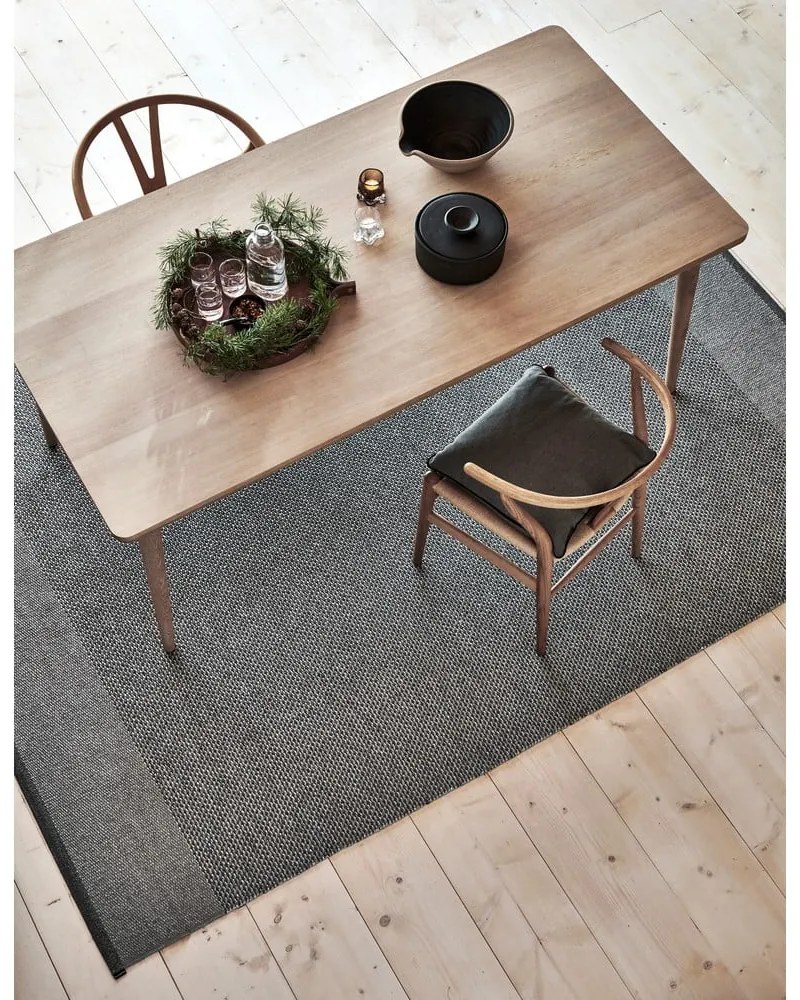 Covor tip traversă pentru interior și exterior gri antracit 85x260 cm Edit Charcoal – Pappelina