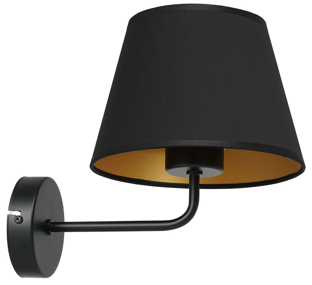 Aplica Arden Luminex E27, Negru, A3500, Polonia