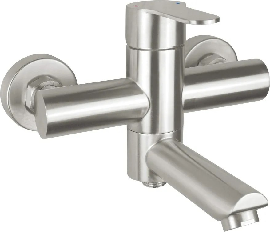 Lupo Baterie pentru cadă, montare pe perete Finisaj: Oțel periat BLU_F10M