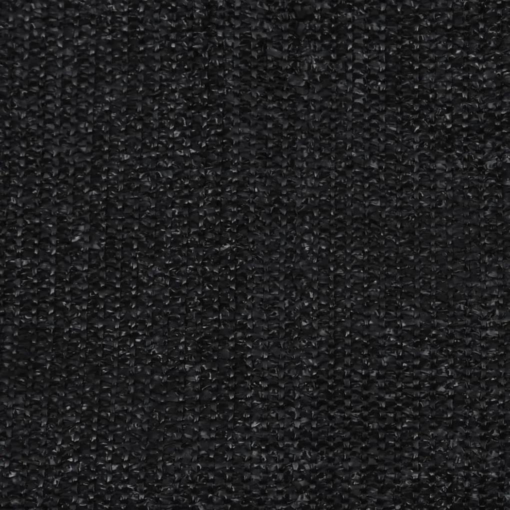 Jaluzea tip rulou de exterior, negru, 400x140 cm, HDPE Negru, 400 x 140 cm
