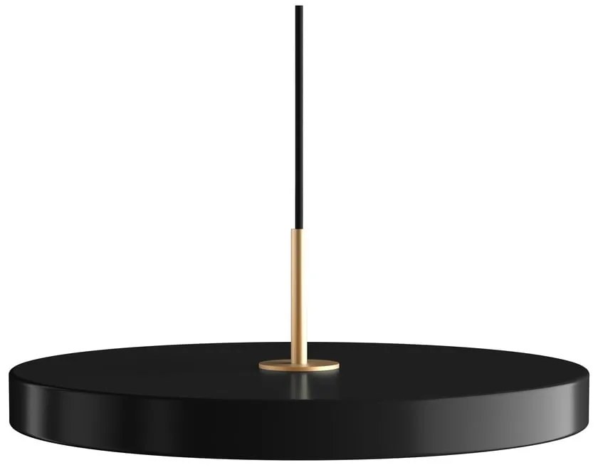 Lustră neagră LED cu abajur din metal ø 43 cm Asteria Medium – UMAGE