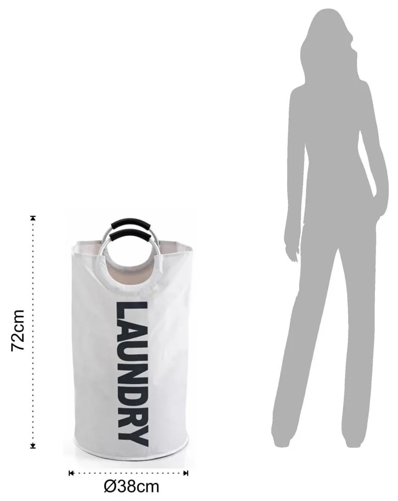 Coș pentru rufe Tomasucci Laundry Bag, alb