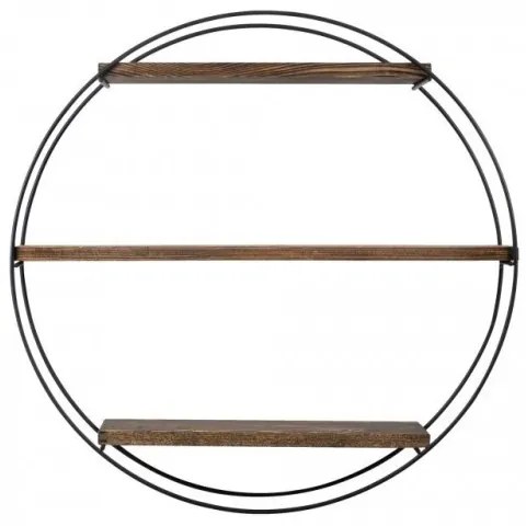 Etajeră de perete TULIPA 60x15 cm molid/negru