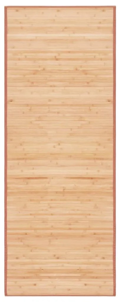 vidaXL Covor din bambus, maro, 80 x 200 cm