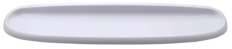 Polita alba din plastic pentru baie, 54x13 cm