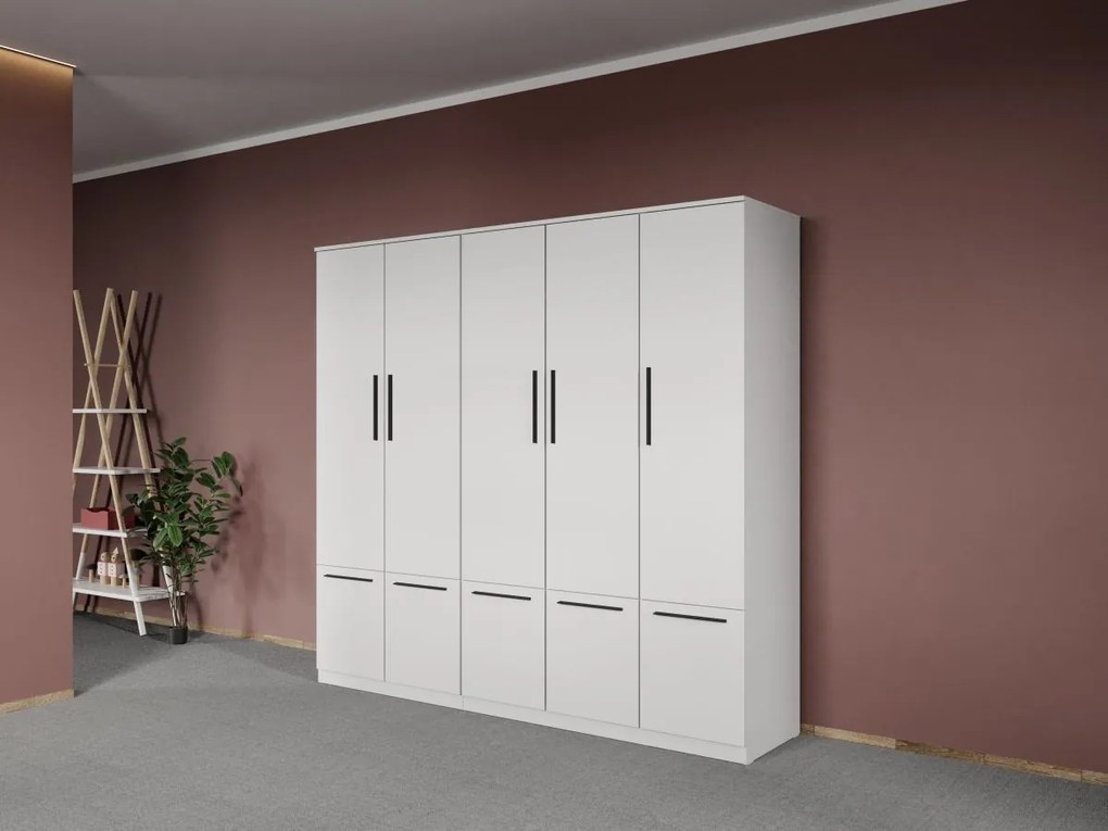 Set mobila dormitor 4 piese Alb Levi C10