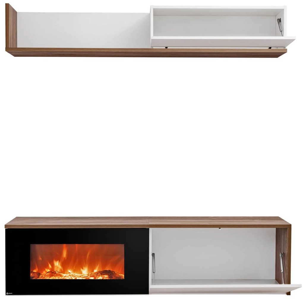 Mobilier living Dalton RSW DLE (stejar sterling + alb mat). 1097685