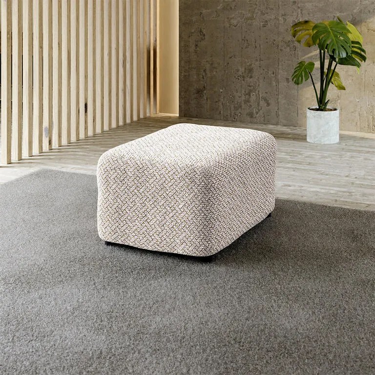 Huse bielastice VENEZIA bej taburet (40 x 40 x 40 cm)