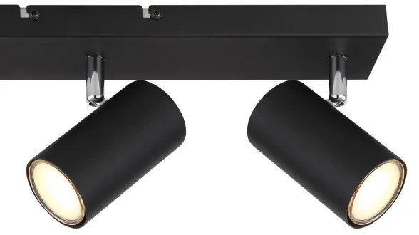 Spot ROBBY 3xGU10/35W/230V neagră Globo 57911-3B