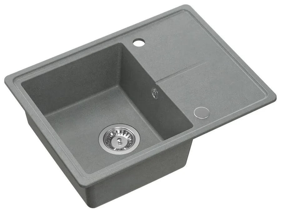Chiuveta compozit incastrata Quadron Pop Tony 116 gri 60x45 cm