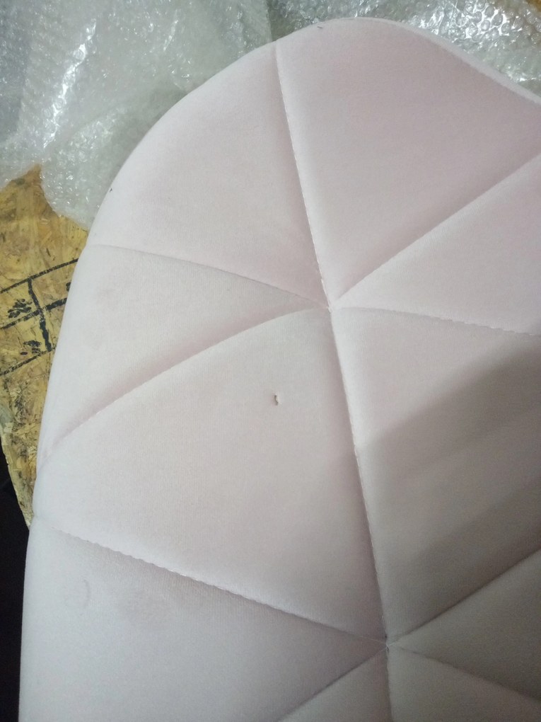 Reducere Scaun de birou roz AVOLA VELVET calitatea II