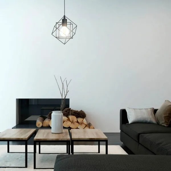 Eglo 43358 - Lustră pe cablu STRAITON 1xE27/60W/230V