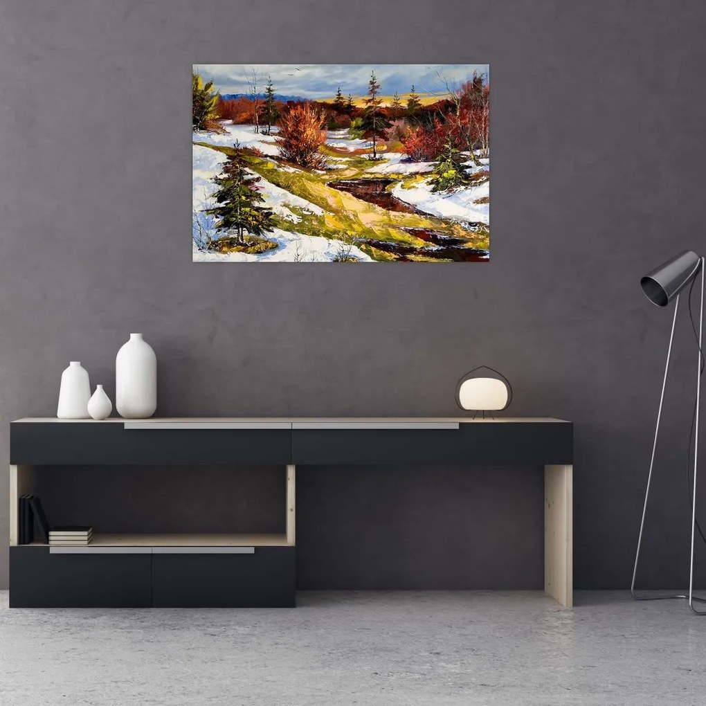 Tablou - Sosirea primăverii (90x60 cm)