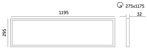 Panou LED dimabil încastrat CAPRI LED/25/36/40W/230V 3000/4000/5700K IP44 30x120 cm