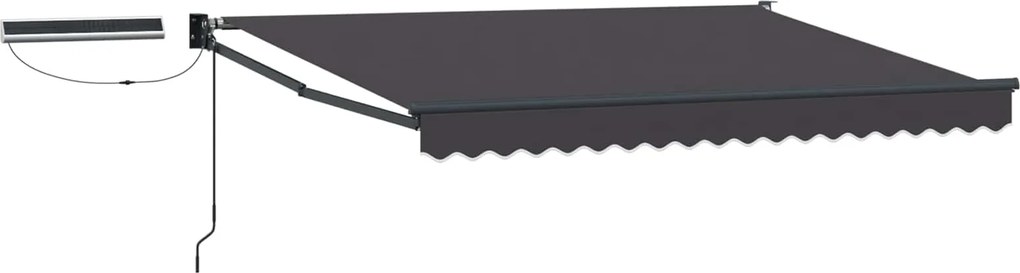 vidaXL Cort electric retractabil Antracit 3,5 x 2,5 m