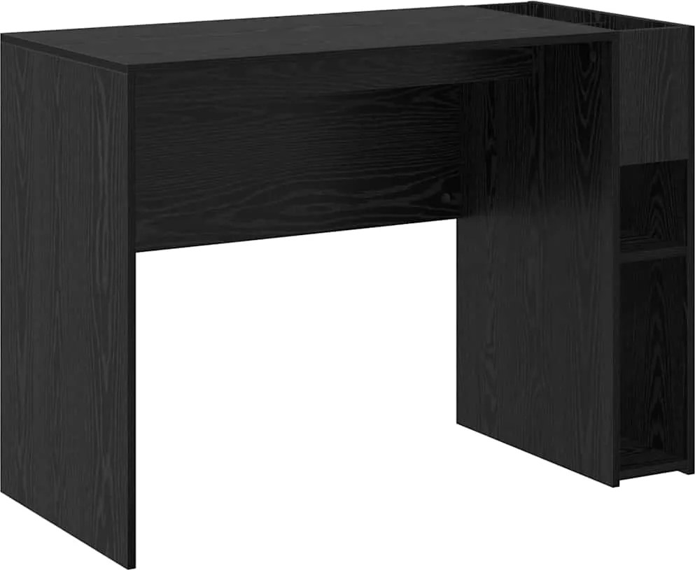 vidaXL Birou Stejar Negru 109 x 50 x 78 cm Lemn compozit