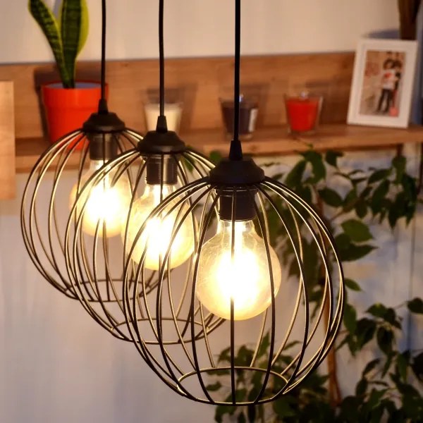 Lustră LED pe cablu MERCURE 3xE27/15W/230V