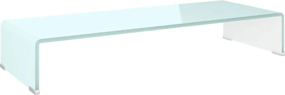 vidaXL Stativ TV/Suport monitor, sticlă, verde, 80 x 30 x 13 cm