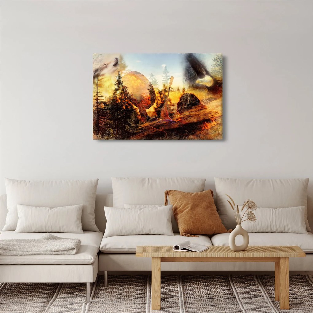 Tablou - Motiv șamanic (90x60 cm)