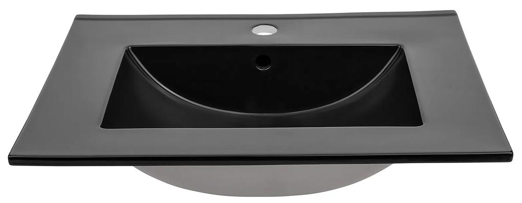Lavoar Broozora Black 60 cm Alb, Negru, 60 cm