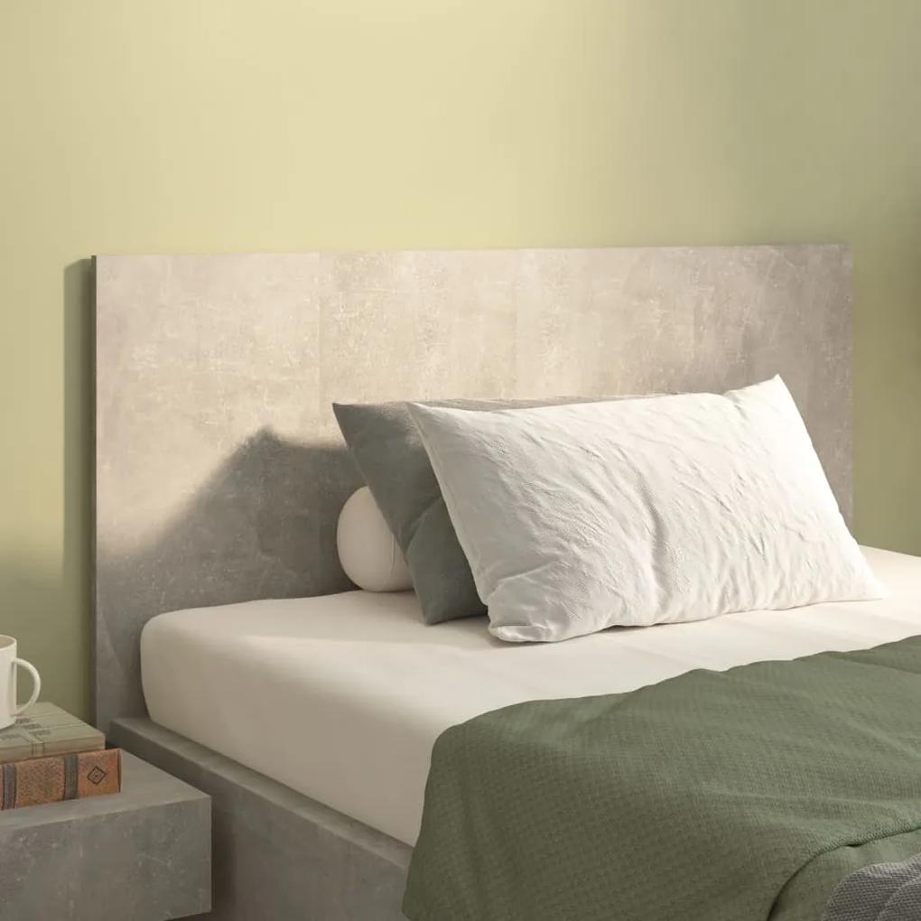 811029 vidaXL Tăblie de pat, gri beton, 120x1,5x80 cm, lemn prelucrat