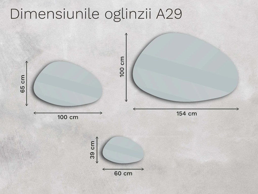 Oglindă LED organică cu iluminare A29