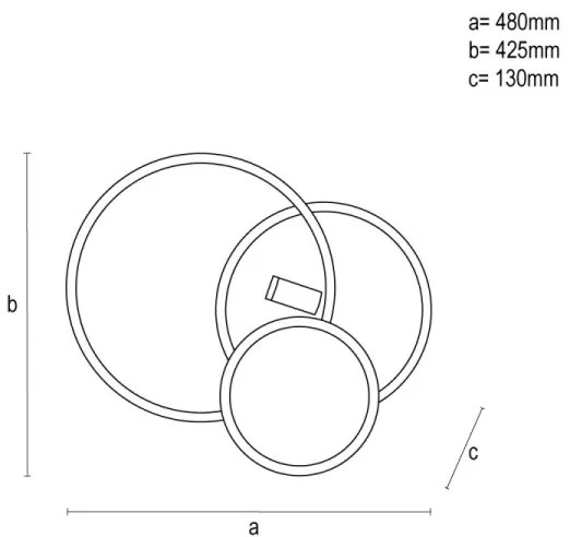 Plafonieră LED dimabilă LED/65W/230V 3000-6500K alb/negru + telecomandă