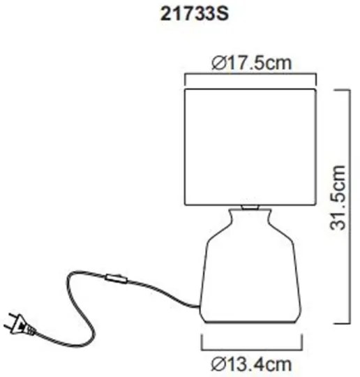 Lampă de masă Globo 21733S RELA 1xE14/40W/230V