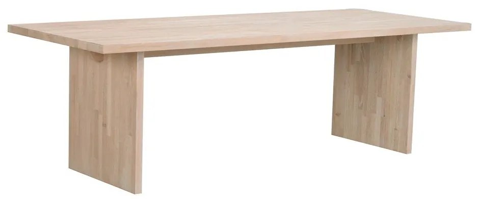 Masă de dining din lemn masiv de stejar 240x95 cm Emmett - Rowico