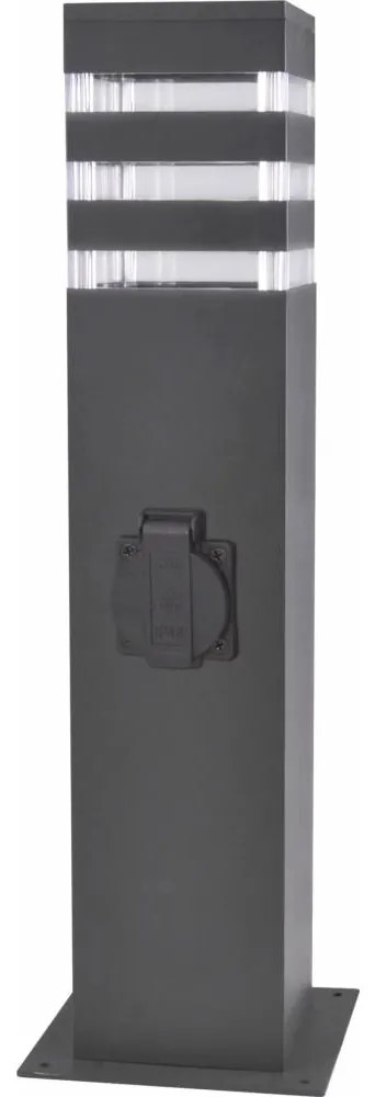 Lampă de exterior cu priză TEKSAS 1xE27/20W/230V IP54 44 cm