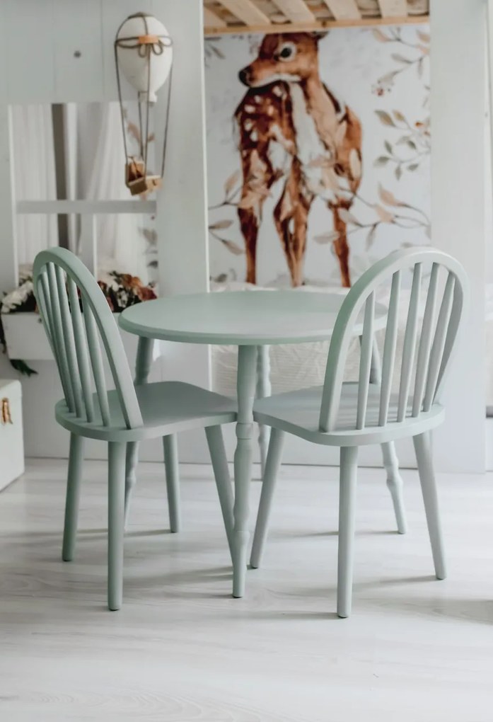 Masa cu scaune copii Nordic mint