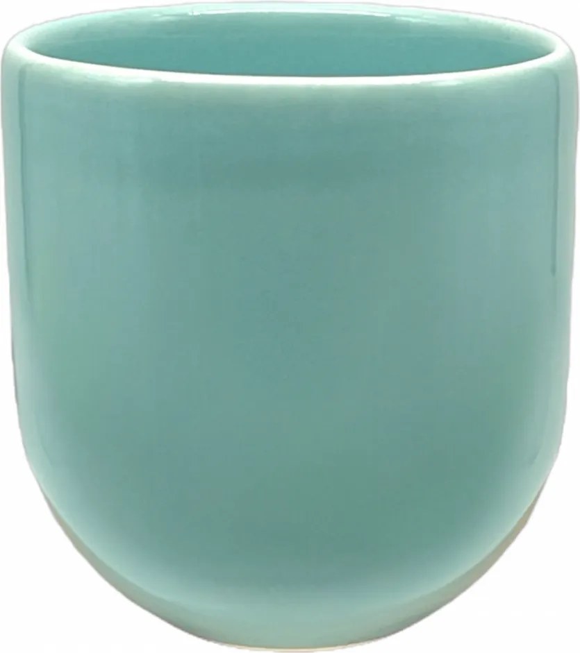 Pahar Cafea Albastru deschis (PANTONE Baby Blue, 250ml), gresie glazurata manual