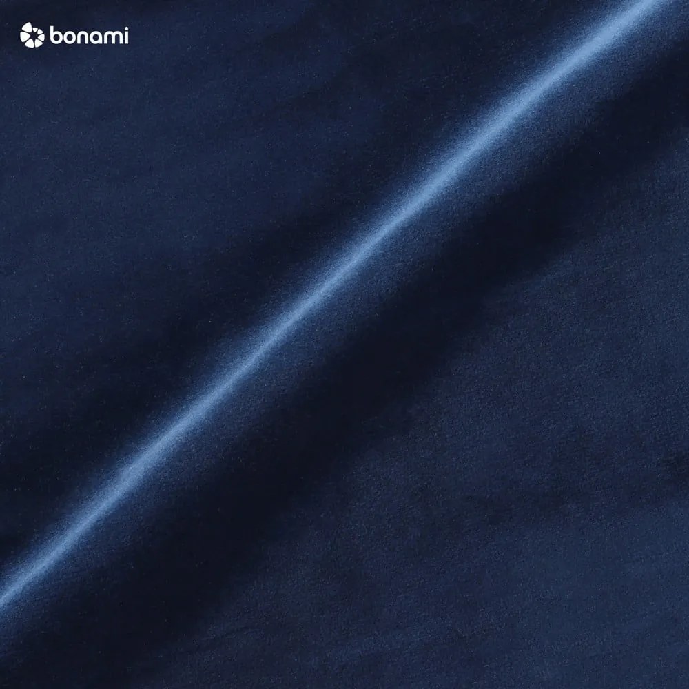 Pat boxspring albastru închis cu spațiu de depozitare 180x200 cm Flip – Ropez