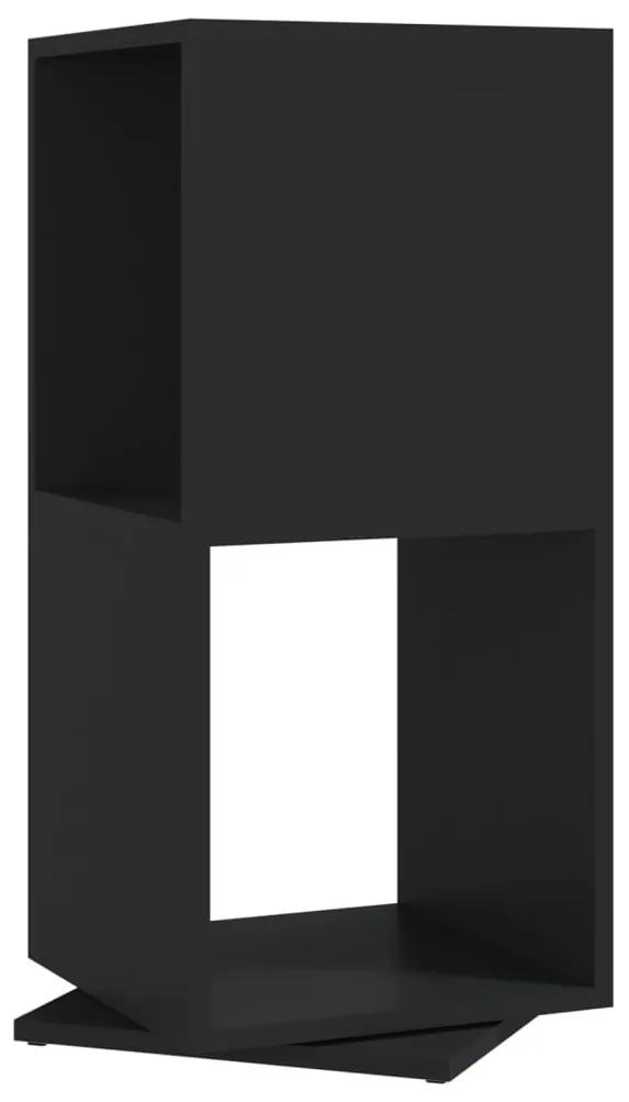 Dulap rotativ, negru, 34,5x34,5x147,5 cm, PAL 1, Negru