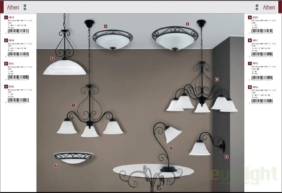 Plafoniera clasica, diam.37cm, Athen 3722 RX
