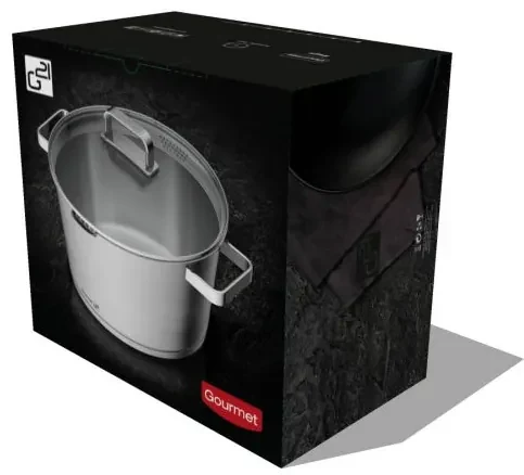 Oală G21 Gourmet Magic cu sita si capac,oţel inoxidabil-28cm
